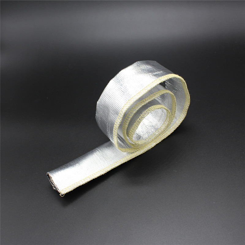 High Temperature, Heat Resistant & Radiant Heat Reflective Aluminum Coated Fiberglass Sleeve