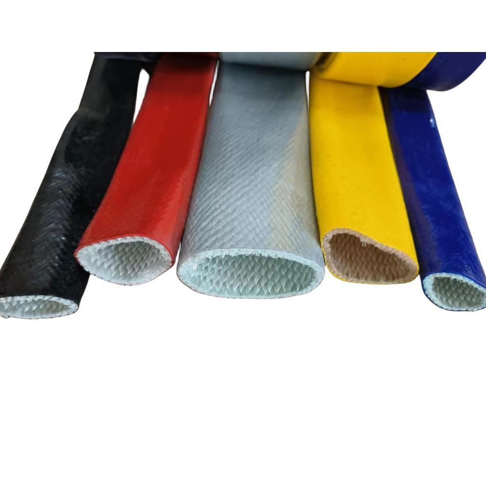 Tubo flessibile di protezione dal calore in fibra di vetro rivestito in silicone